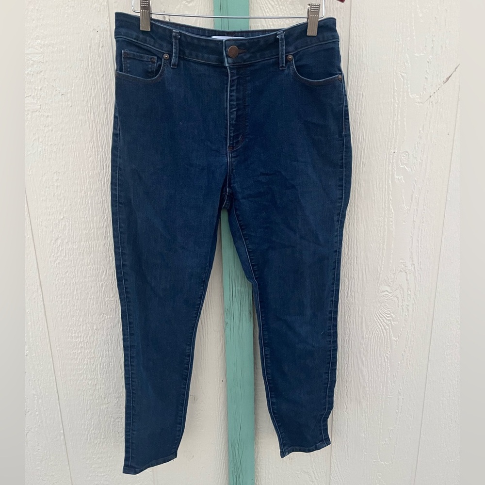 Loft Curvy High Waist Skinny Ankle Jeans 29/8